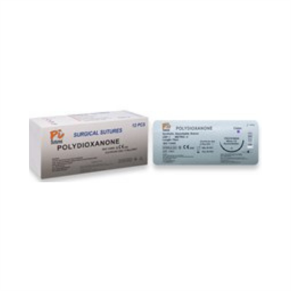 Pi Cerrahi Polydioxanone PDO (Emilebilir) İplik  İğneli 12' Li Paket